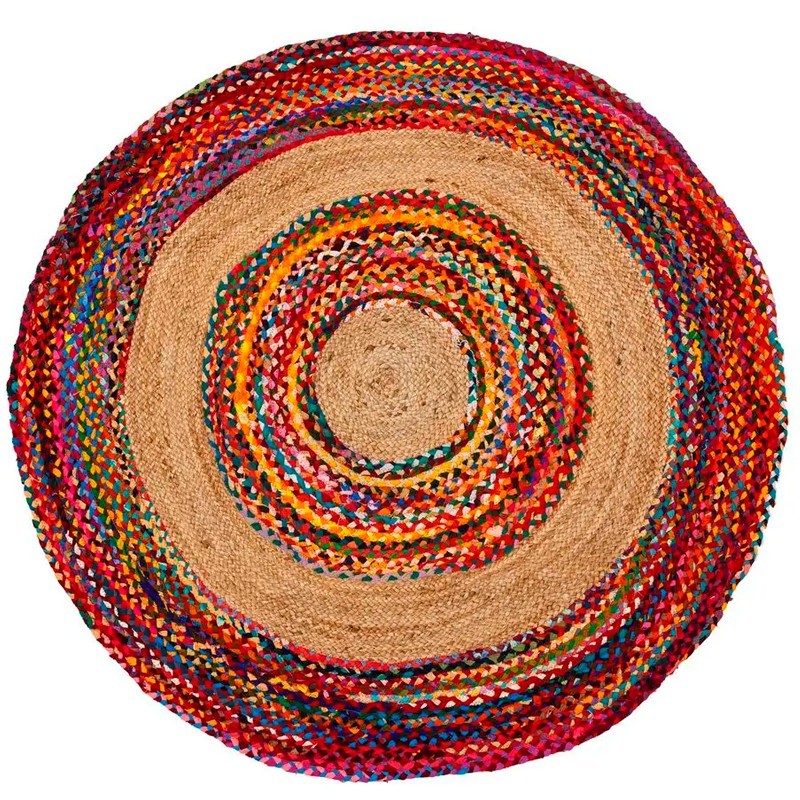 Alfombra circulos multicolor 150 cms