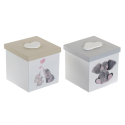 CAJA MADERA 11,5X11,5X11 ELEFANTE 2 SURT.