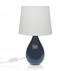 Lámpara mesa GOTA azul 20x35cm