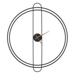 Reloj metal negro  60x68cm