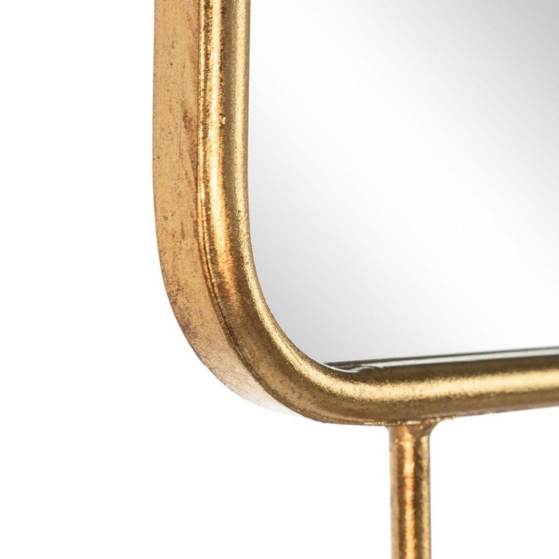 Espejo perchero oro metal 80,5x60,5cm
