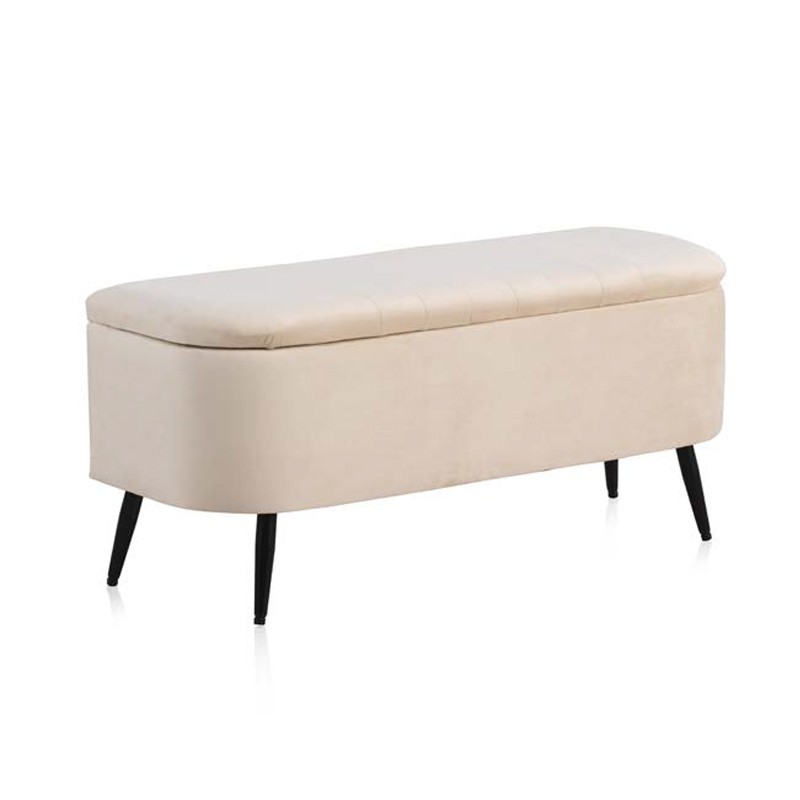 PIE DE CAMA BANCO RECIBIDOR LONG 140Cm- BEIGE