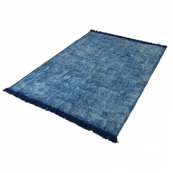 Alfombra COTON KILIM azul 160x230cm