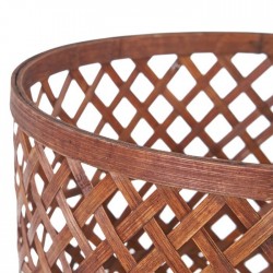 S/3 Maceteros marrón bambú 37x69cm