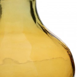 Jarrón amarillo vidrio 20x32,5cm
