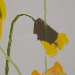 Cuadro impresión FLORES amarillo 80x120cm