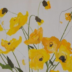 Cuadro impresión FLORES amarillo 80x120cm
