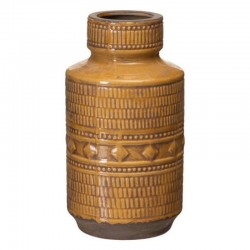 Jarrón ROM mostaza cerámica 18,50x36cm