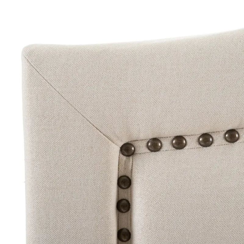 Cabecero tapizado VAGUE blanco crema