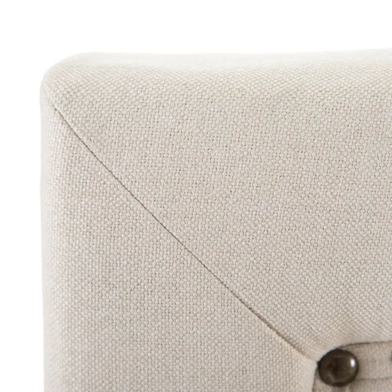 Cabecero tapizado VAGUE blanco crema