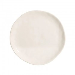 Plato de postre blanco irregular 20cm