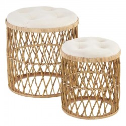 Set 2 puf BAMBOO