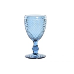 Copa cristal grabado azul...