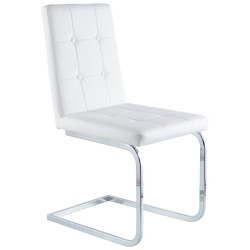 Silla VANITY pu blanco