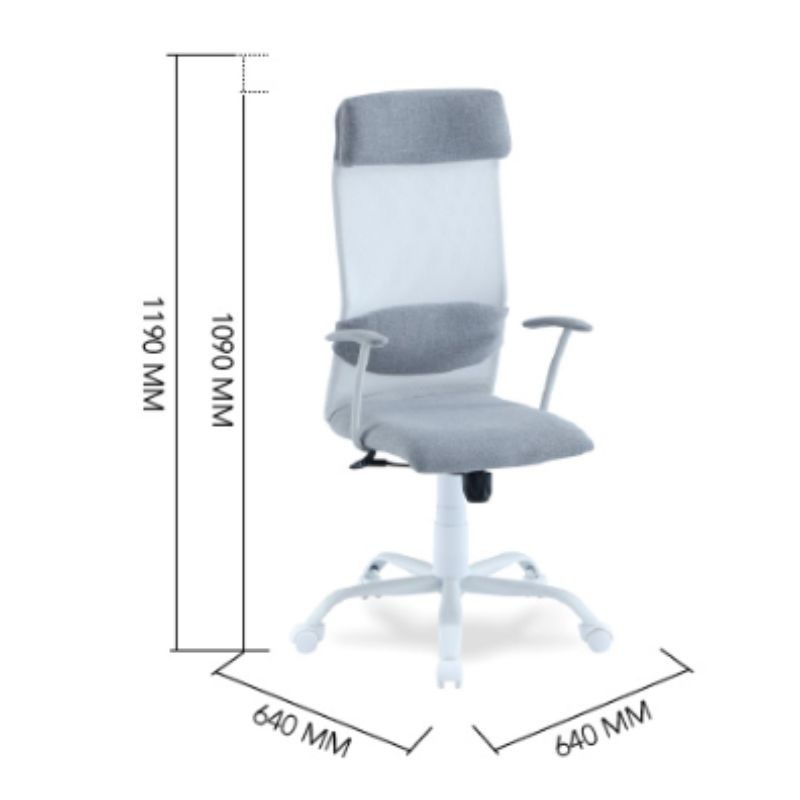 Sillón BALI gris perla / blanco