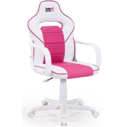 Sillón gamer XTR JUNIOR blanco / fresa