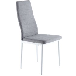 Silla NIZA gris / blanco