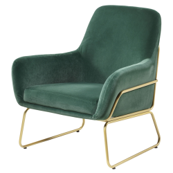 Sillón ZURICH verde/oro