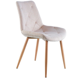 Silla MARLENE  beige / roble