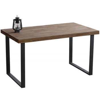 Mesa fija  NATUR  roble americano / negro