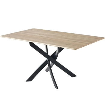 Mesa fija ZEN roble / negro