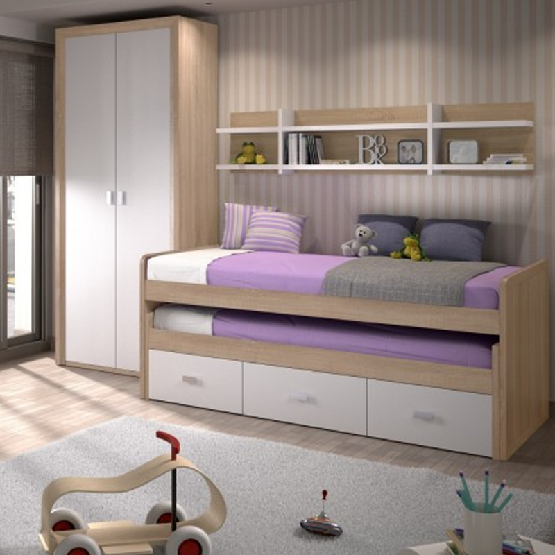 Contratar Incierto Llevar Dormitorio compacto DADO con armario