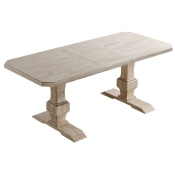 MESA COMEDOR EXTENSIBLE VERSALLES 160 x 90 CM  MADERA ROBLE NORDISH