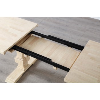 MESA COMEDOR EXTENSIBLE VERSALLES 160 x 90 CM  MADERA ROBLE NORDISH