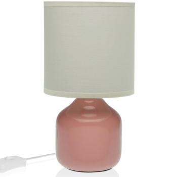 Lámpara mesa CUBO rosa 14x26cm
