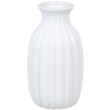 Jarrón blanco cerámica 27,50cm