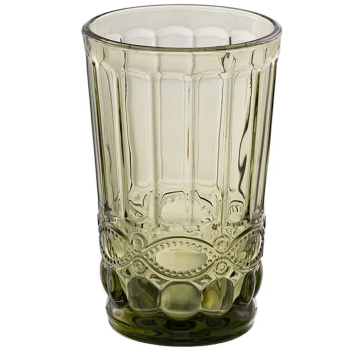 Vaso Verde Cristal GRABADO