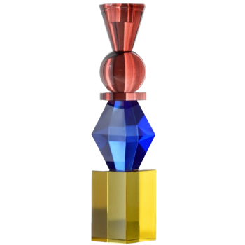 Candelabro FORMAS /Cristal Color /6.5x6.5x31cm