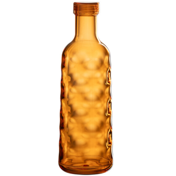 Botella Martillada En Estuche /Plástico /NARANJA