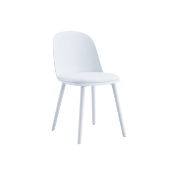 SILLA HAPPY BLANCO / CUIR.