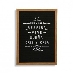 Cuadro con letras vintage - Grande