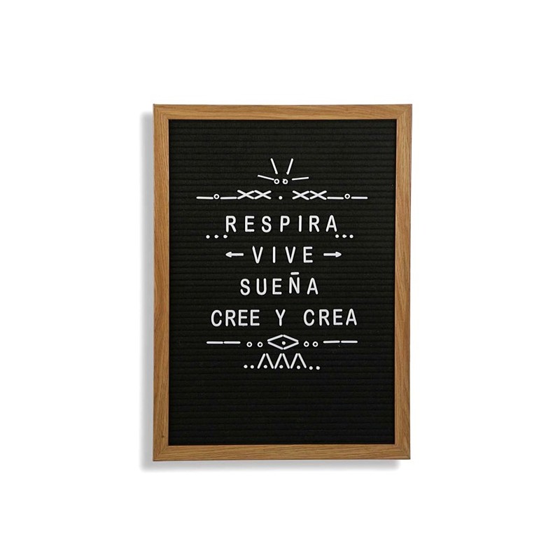 Cuadro con letras VINTAGE 30x42cm