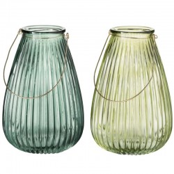 Farol portavelas cristal GREEN 2/M - 23x34cm